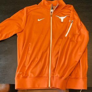 Texas Orange Nike Dri-Fit zip up/ Medium/ University of Texas